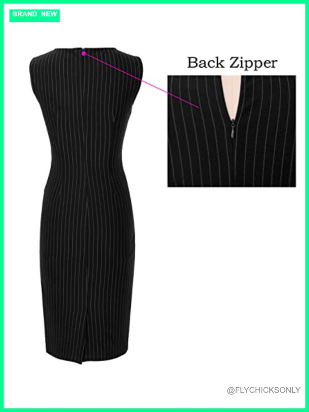 Womens Elegant Ruched Bodycon Dress Sleeveless Sheath Business Office Work - Picture 4 of 6